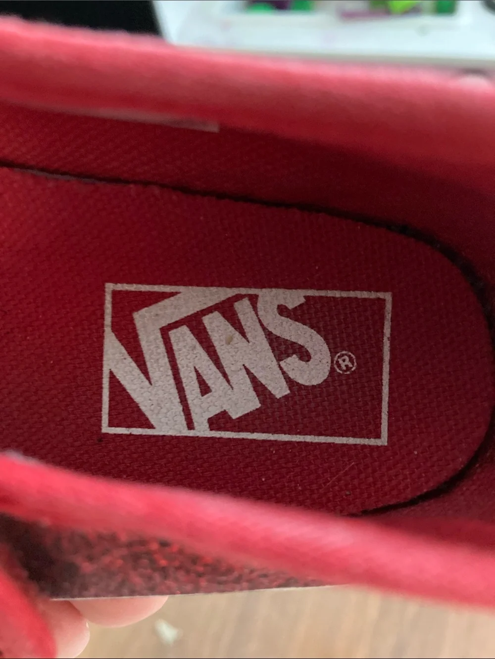 Vans Kids Red Glitter Mary Jane Buckle Shoes Sz 9